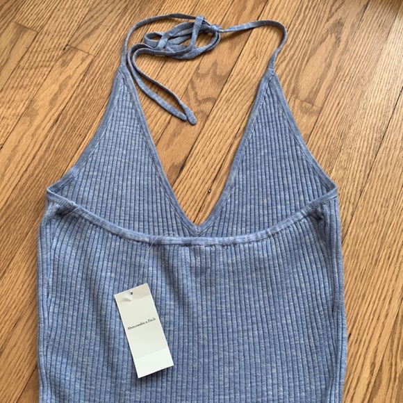 Abercrombie Elevated Knit Halter Mini Dress - Picture 7 of 11